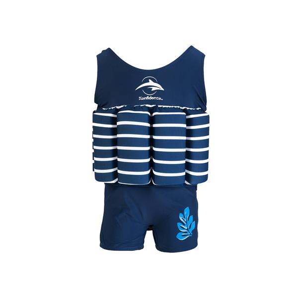 Plavalna obleka - kopalke Konfidence FloatSuit Blue Stripe