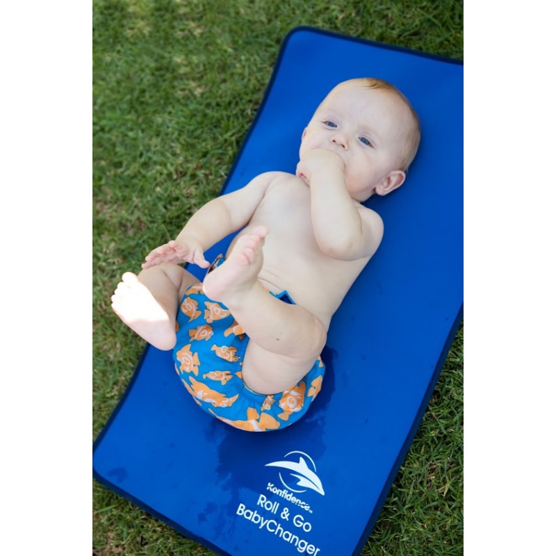 Plenice za plavanje za dojenčke Konfidence Aquanappies Red