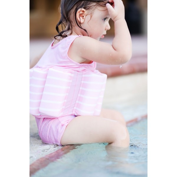 Dječje odijelo za plivanje – Float Suit Pink Stripe
