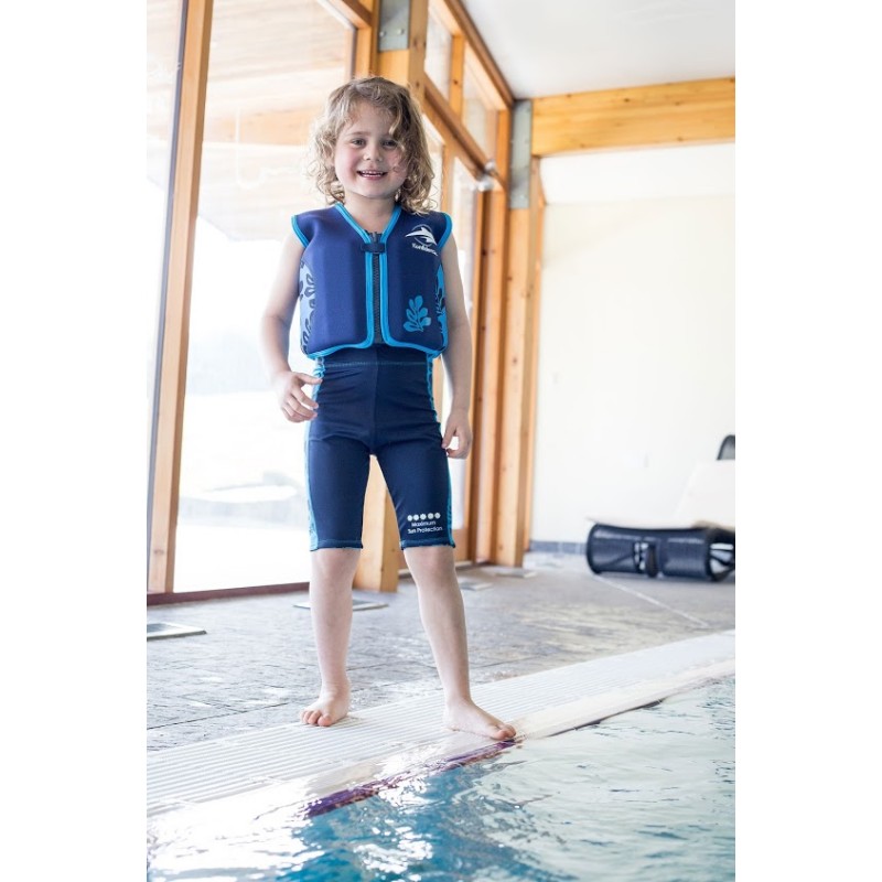 Plavalni jopič za učenje plavanja Konfidence Palma Blue